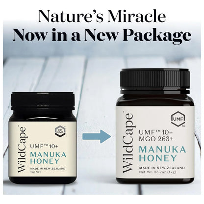 Miel De Manuka Pura Cruda UMF 10 MGO 263 WildCape 100 Natural Nueva Zelanda