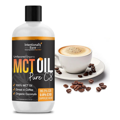 Aceite Mct C8 Orgánico Para Dietas Keto Y Veganas Energía Cerebral Instantánea