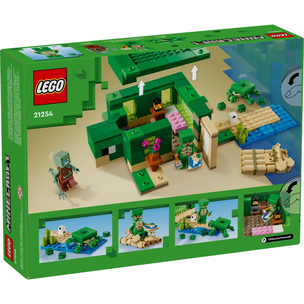 Lego Minecraft La Casatortuga De La Playa 234 Piezas Set De Construcción Creativa