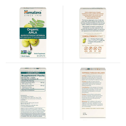 Amla Orgánico 600 Mg Apoyo Inmunológico Defensa Celular 60 Comprimidos