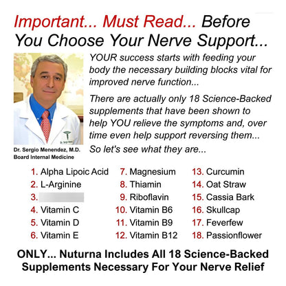 Soporte De Neuropatía Con Ácido Alfa Lipoico 600 Mg Y 18 Ingredientes Premium