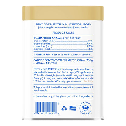 Caldo De Huesos Natural Para Perros Y Gatos Hidratación Y Nutrición Premium