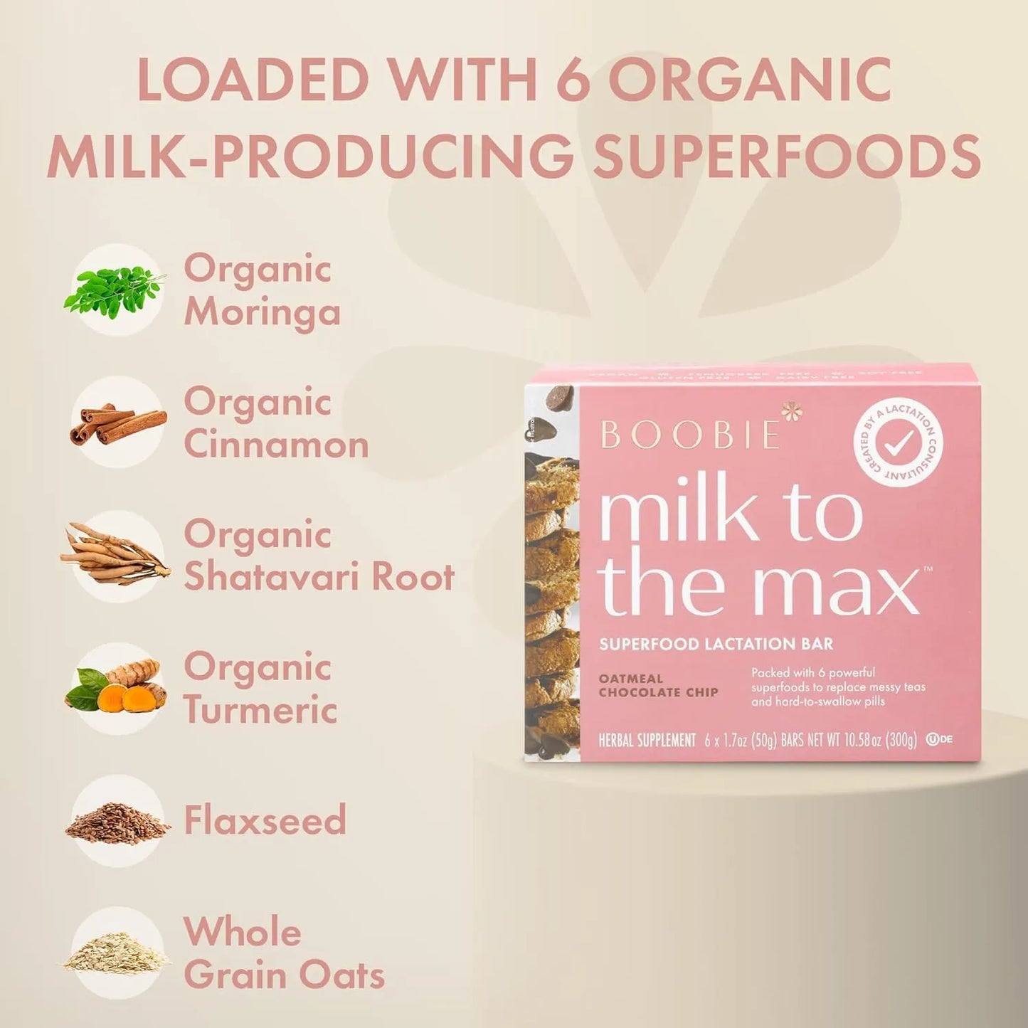 Barra De Lactancia Avena Chocolate Aumenta Suministro Leche Vegana Sin Fenogreco