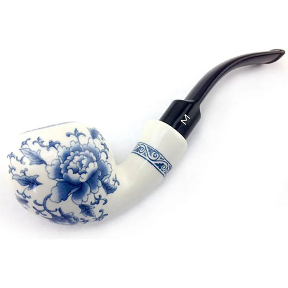 Tubo De Tabaco Con Boquilla Acrilica Doblada Y Filtro De 9mm Diseño Unico