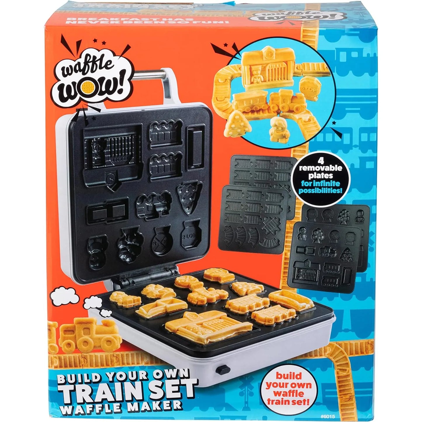 Train Set Waffle Maker Crea Divertidos Waffles En Forma De Tren Para Niños