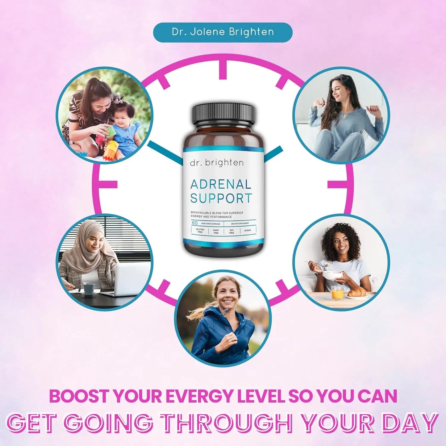 Soporte Suprarrenal Con Ashwagandha Energia Natural Y Balance Hormonal