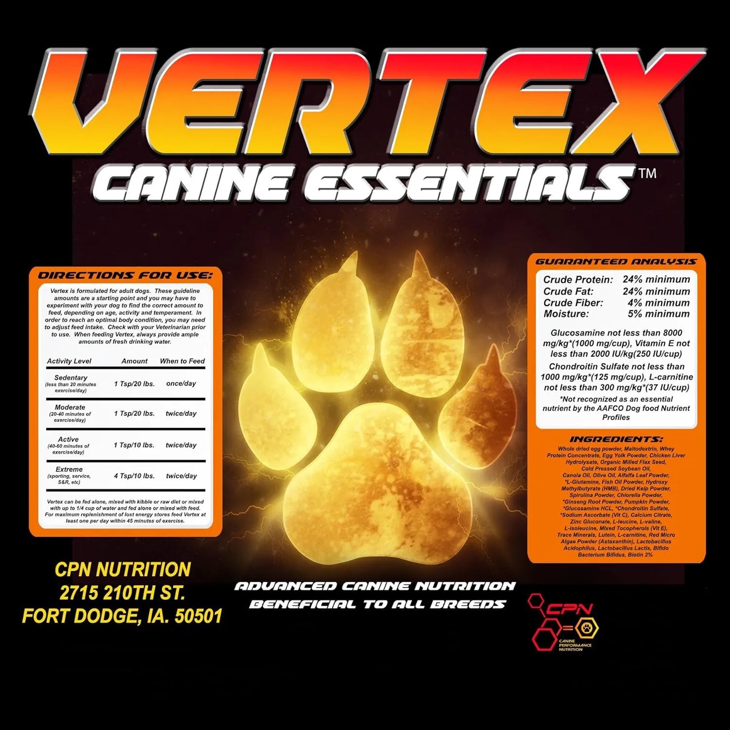 Vértice CPN 907 Gramos Energía Natural Para Entrenamiento Intenso