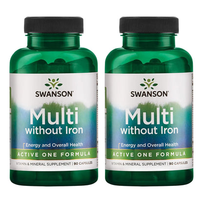 Active One Multivitaminico Sin Hierro 90 Capsulas Energia Y Vitalidad