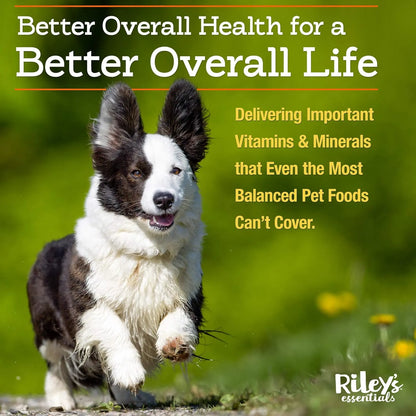 Rileys Multi Essentials Multivitaminico Para Perros Con Espirulina Y Cardo Mariano 8 Oz