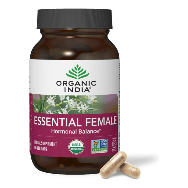 Capsulas Organicas Equilibrio Hormonal Femenino Salud Reproductiva Ayurvedico Certificado USDA