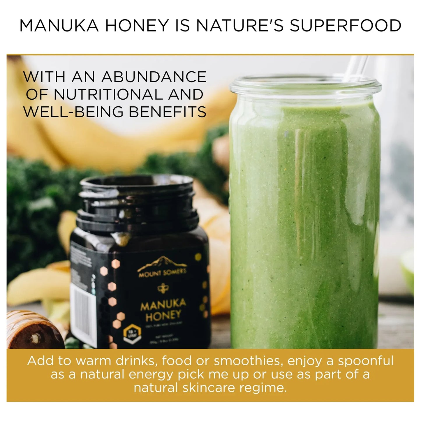 Miel De Manuka Premium MGO 514 UMF 15 100 Pura Nueva Zelanda Superalimento Natural