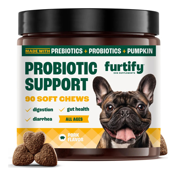 Masticables Probióticos Para Perros Con Prebióticos Fibra Raíz Achicoria Calabaza