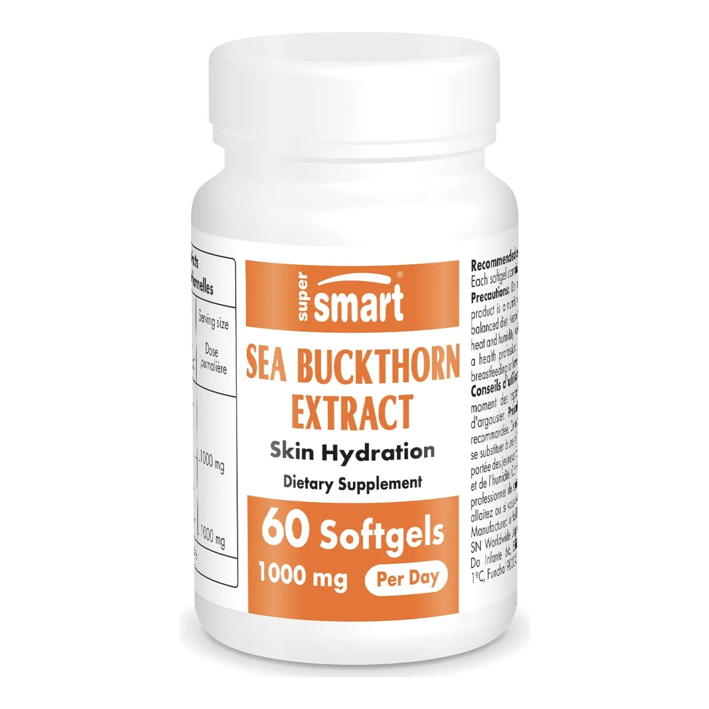 Extracto De Espino Cerval De Mar 500 Mg Con Omega 7 Cápsulas Blandas Para Digestión Y Piel