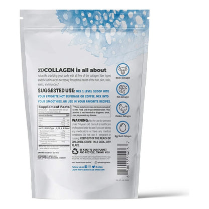 Proteína Hidrolizada En Polvo Con 5 Tipos De Péptidos De Colágeno Para Piel Cabello Y Articulaciones