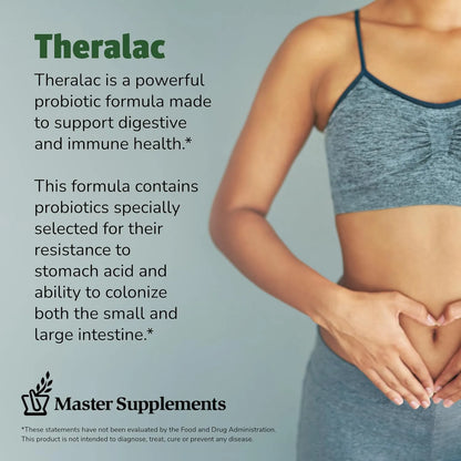 Probiótico Multicepa THERALAC 90 Cápsulas Salud Intestinal Óptima Sin Gluten
