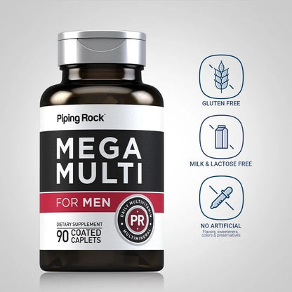 Multivitaminico Para Hombres 90 Capsulas Con Vitamina D Zinc Y Palma Enana