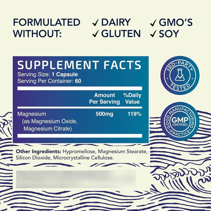 Magnesio Complex 500 Mg Relajac - Imagen 3