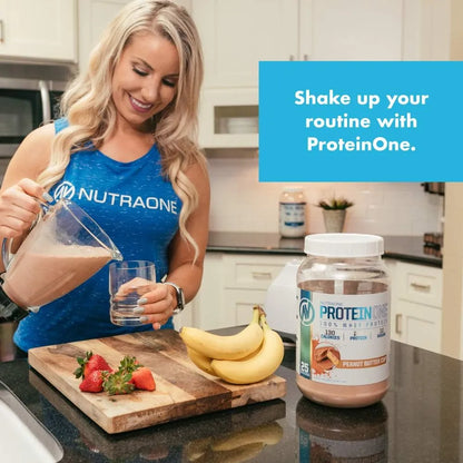 Batido De Proteínas En Polvo Galletas Y Crema 5 Lbs NutraOne ProteinOne Whey Protein