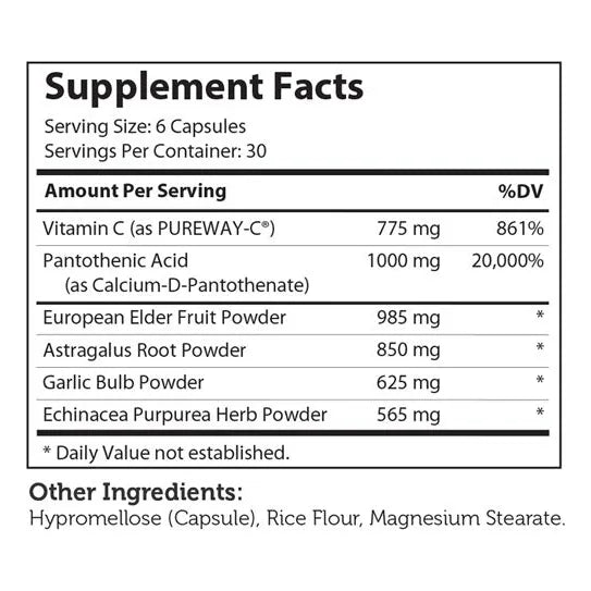 ImmunAbreve Suplemento Inmunologico Vitamina C 180 Capsulas Kosher