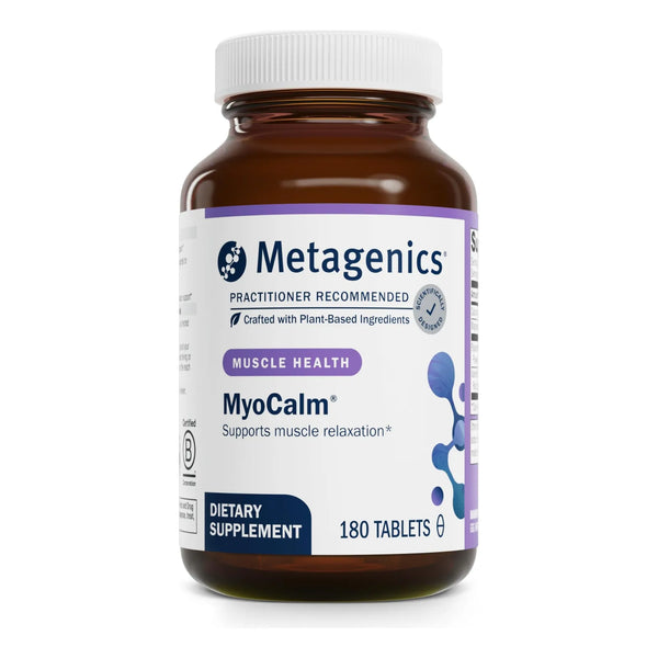 MyoCalm Fórmula Relajante Muscular 180 Tabletas Suplemento Calcio Magnesio