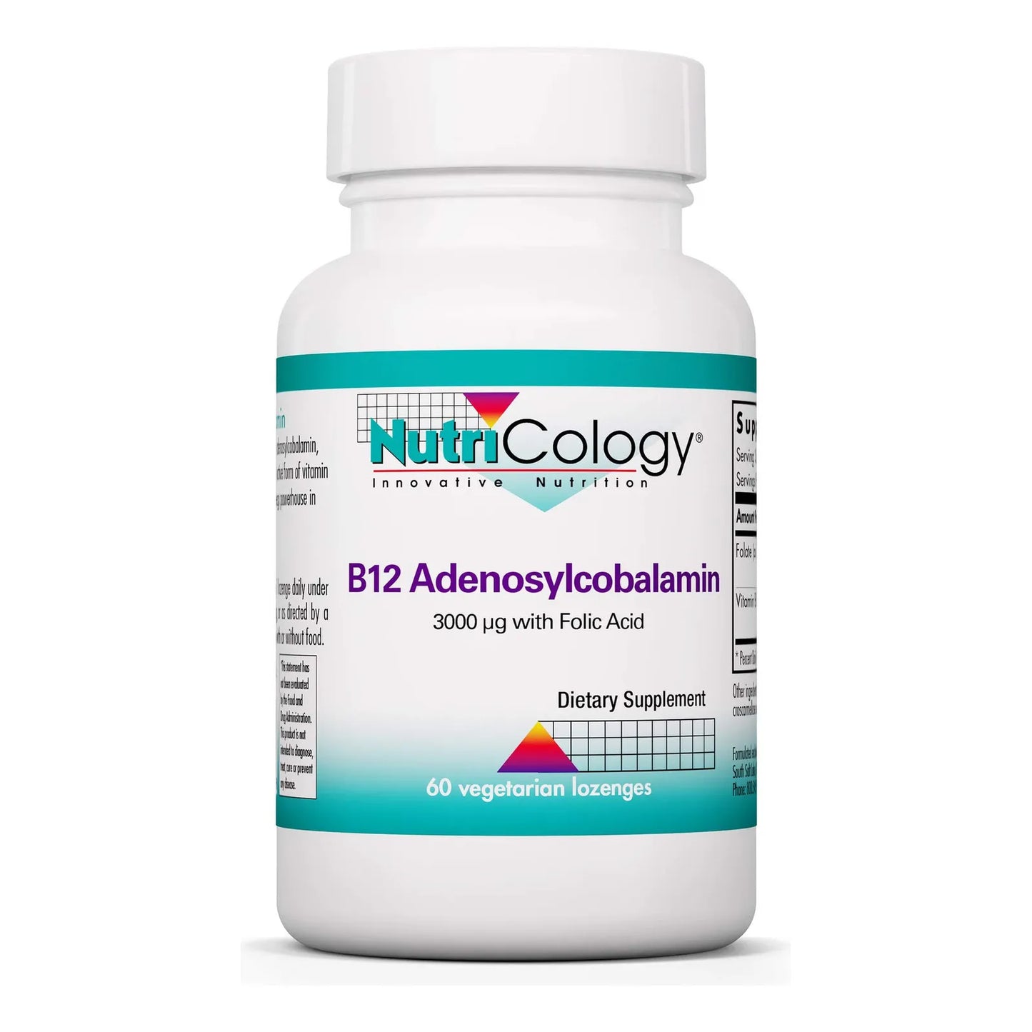 NutriCology B12 Adenosylcobalamin 3000 Mcg 60 Pastillas Salud Cerebral