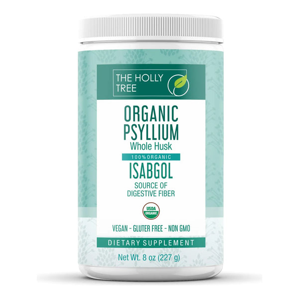 Cáscara De Psyllium Orgánica The Hollytree 300g Fibra Natural Digestión Saludable