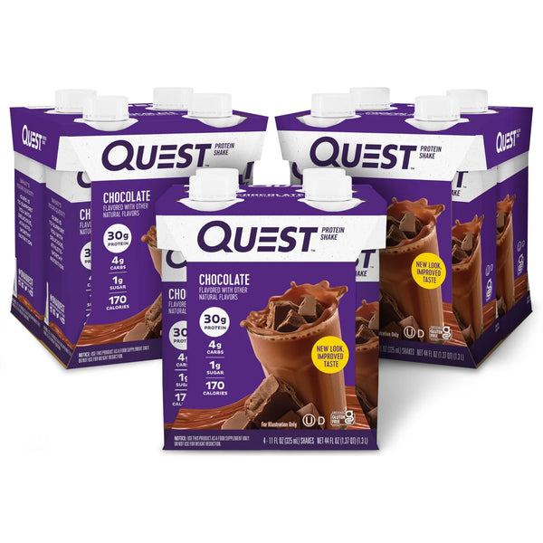 Batido De Proteína Chocolate Quest Listo Para Beber Alto En Proteína Bajo En Carbos