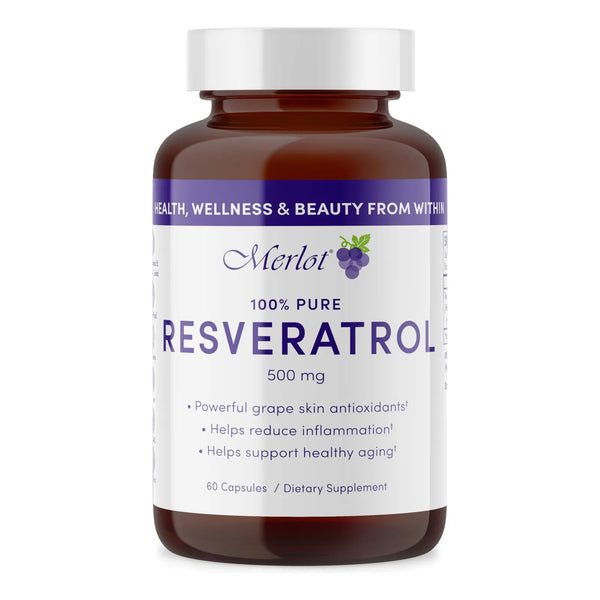 Cápsulas De Resveratrol 500 Mg Antienvejecimiento 60 Unidades Beauty Within