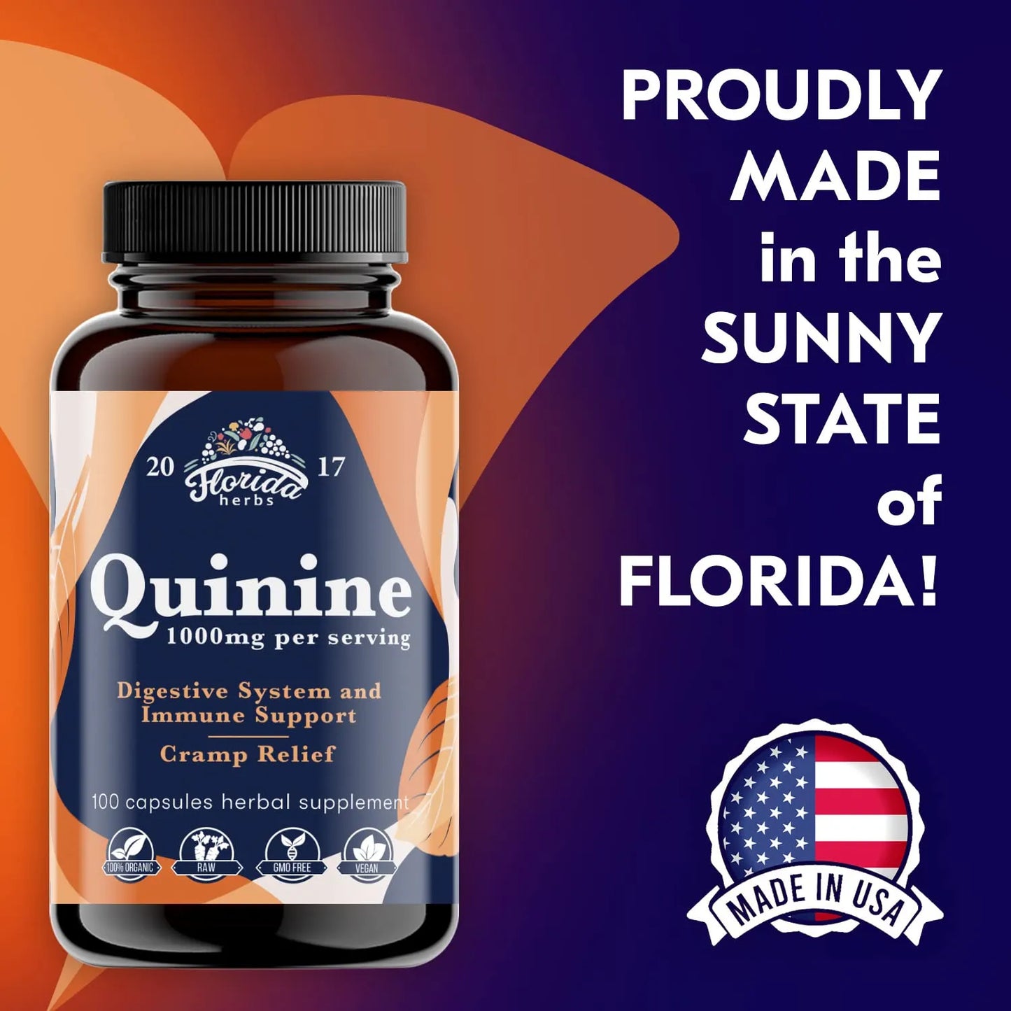Tabletas De Quinina Para Calambres Musculares Y Piernas Inquietas 1000 Mg X 110 Capsulas