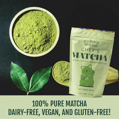Té Verde Matcha Japonés 100% Polvo Culinario 340g Energía Natural Y Versatilidad