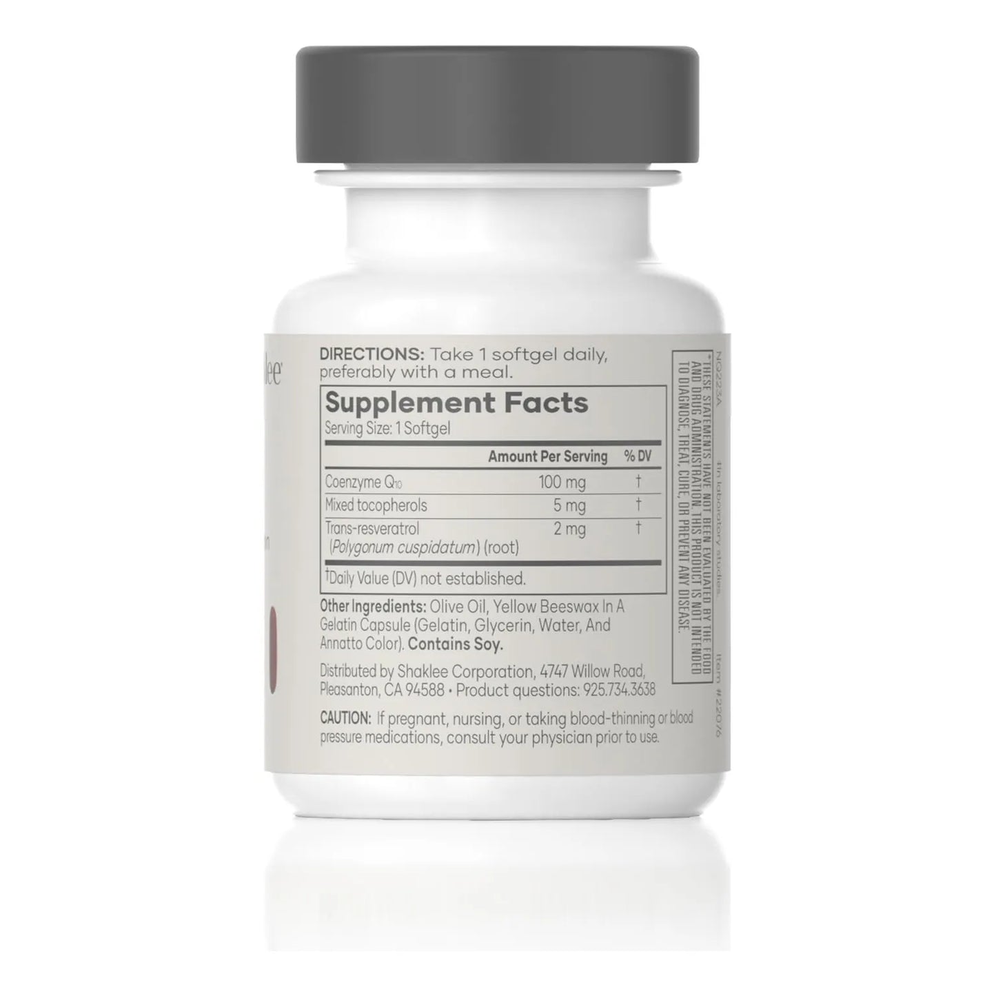 Coqheart Con Q Trol Coq10 Resveratrol Tocoferoles Corazon 30 Capsulas Blandas