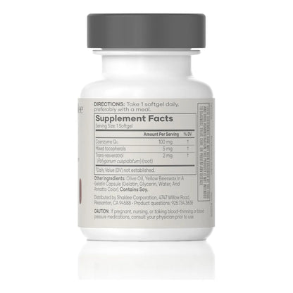 Coqheart Con Q Trol Coq10 Resveratrol Tocoferoles Corazon 30 Capsulas Blandas