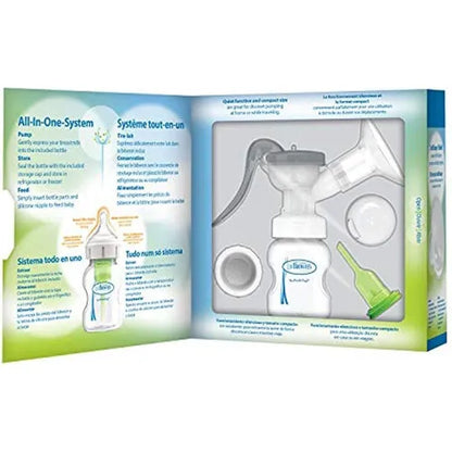 Extractor Manual Dr Browns Con Protector Silicona SoftShape Bombeo Silencioso Y Eficaz