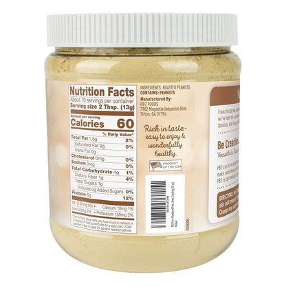 Mantequilla De Mani En Polvo Natural Sin Azucar Pb2 4 Lb Deliciosa Y Saludable
