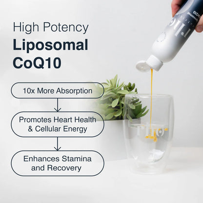 Coenzima Q10 Líquida Liposomal De Alta Absorción Para Energía Y Salud Cardiovascular
