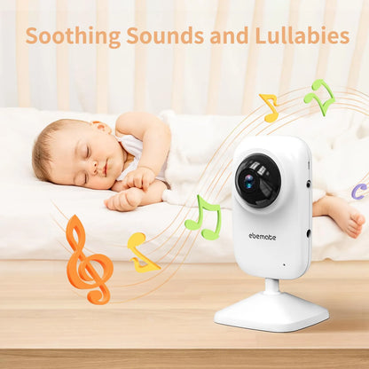 Monitor De Video Para Bebés Con Audio Bidireccional Y Visión Nocturna Ebemate EB29