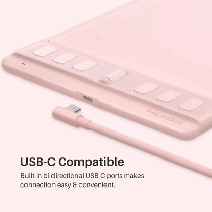 Tableta De Dibujo Huion Inspiroy 2 Pequeña Con Rueda De Control Alta Precisión