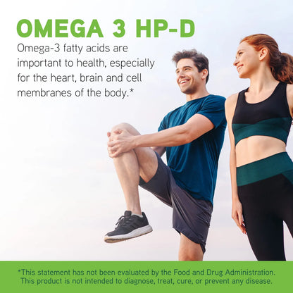 Omega 3 HP-D Con Vitamina D3 60 Cápsulas Blandas Suplemento Cardiovascular E Inmunológico