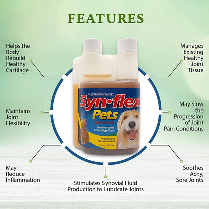 Complejo Líquido De Glucosamina Y Condroitina Para Perros Y Gatos Salud Articular Sabor Carne