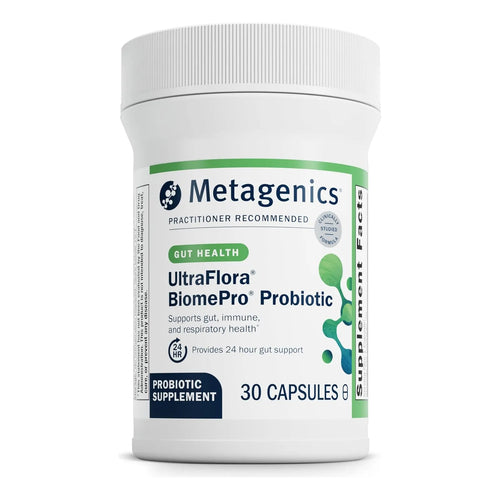 Metagenics UltraFlora BiomePro Probiótico Multicepa 105 Mil Millones UFC 30 Cápsulas Salud Digestiva E Inmune