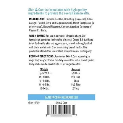 Polvo Para Piel Y Pelaje Saludable 14 Oz Suplemento Con Omega 3 6 9 Para Perros