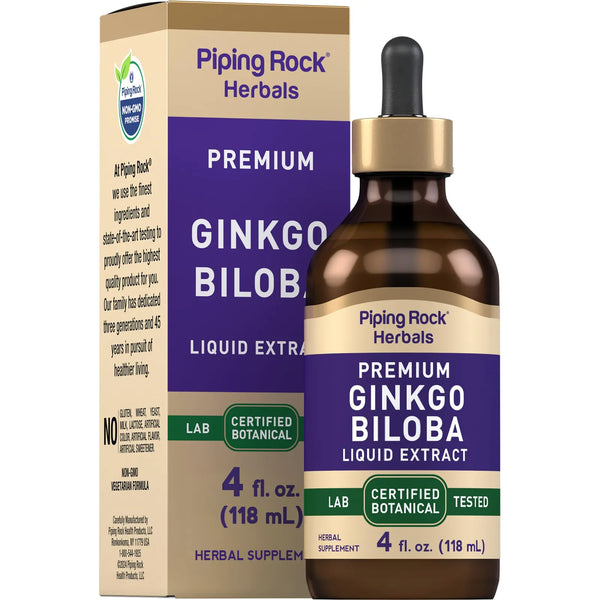 Extracto De Ginkgo Biloba Liquido Premium 120 Ml Botanico Certificado Sin Omg Sin Gluten