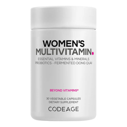 Multivitaminico Para Mujeres Vitaminas A C D3 E B6 B12 Calcio Hierro Probióticos