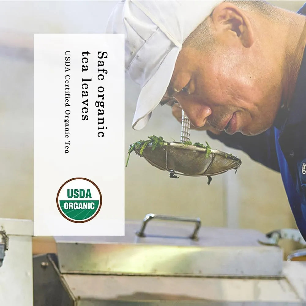 Té Verde Japonés Sencha Orgánico Hoja Suelta Certificado Uji Kyoto 3.5 Onzas
