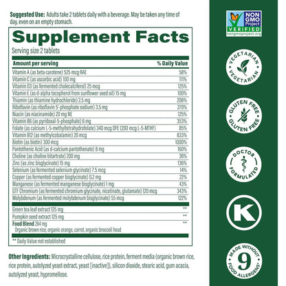 Multivitamínico Masculino 55 Años Zinc Salud Próstata Semillas Calabaza 60 Tabletas