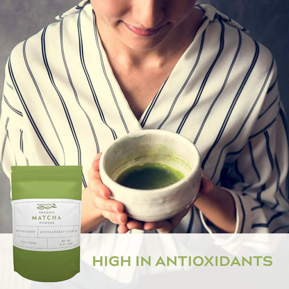 MatchaDNA Organico Culinario Matcha Te Verde Polvo 16 Oz Energia Natural Y Versatilidad En Cocina