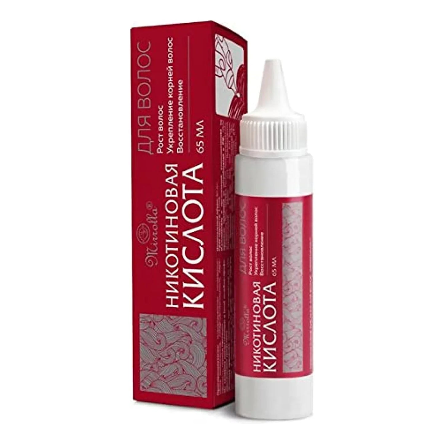 Suero Crecimiento Cabello Ácido Nicotínico 65 Ml Cabello Grueso Y Fuerte