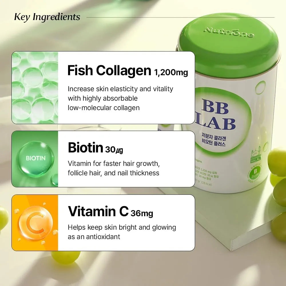 Colageno Marino Coreano Con Biotina Y Vitamina C Sabor Moscatel 30 Sticks