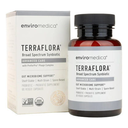 Terraflora Advanced Care Probiótico Con Prebiótico 60 Cápsulas Salud Intestinal