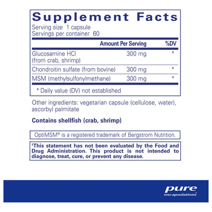 Glucosamina Condroitina Con Msm 60 Capsulas Salud Articular